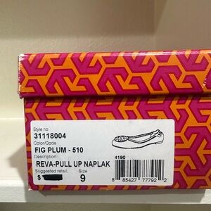 Tory Reva-Pull Up Naplak Kids Shoes - Fig Plum